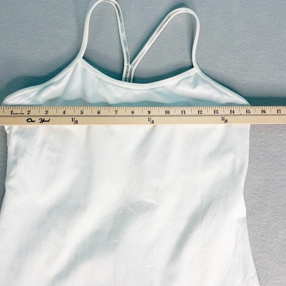 Lululemon Women's Workout Tank Top Scoop Neck Spaghetti Strap White Athletic 10 - Picture 4 of 7